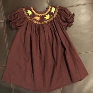 Fall Smocked Dress